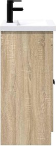 vidaXL Σετ Επίπλων Μπάνιου Sonoma Δρυς 78,5 x 37,5 x 81 εκ