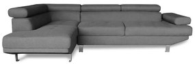 Καναπές Δεξιά Γωνία Corner Γκρι Ύφασμα 250X153X70/84εκ.