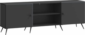 vidaXL Ντουλάπι TV 150 x 31 x 50 εκ. Μαύρο Επεξεργασμένο Ξύλο