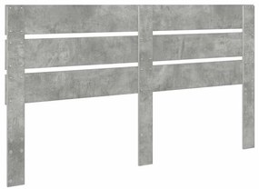 vidaXL Κεφαλάρι Σκυρόδεμα Γκρι 160 cm Επεξεργασμένο ξύλο