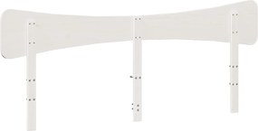 vidaXL Κεφαλάρι Λευκό 200 εκ. από Μασίφ Ξύλο Πεύκου