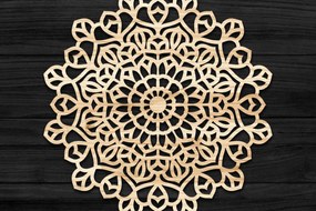 Intra απο ξύλο plywood 3mm-4mm πάχος Τρισδιάστατη Mandala Δίασταση 30x30 cm INTRAFABR-74277930