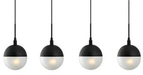 Κρεμαστό Φωτιστικό Οροφής 100-01132-09BR Luma-100-01132-09BR-BLACK-Μαύρο 100-01132-09BR-BLACK