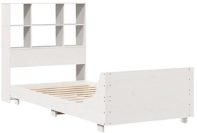 vidaXL Σκελετός Κρεβ. Χωρίς Στρώμα Λευκό 90x190 εκ Μασίφ Πεύκο