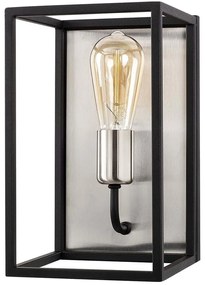 Φωτιστικό Τοίχου - Απλίκα Kafes 892OPV1265 17x19x28cm E27 40W Nickel-Black Opviq