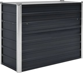 vidaXL Ζαρντινιέρα Υπερυψωμένη Ανθρακί 100x40x77 εκ. Γαλβαν. Χάλυβας