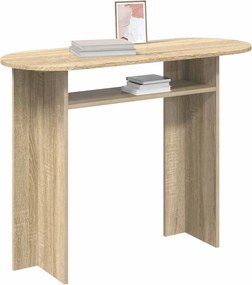 vidaXL Τραπέζι κονσόλας με αποθήκευση Sonoma Δρυς 100 x 39,5 x 75 εκ