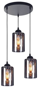 KQ 8877-3A SMOG PENDANT SMOKED GLASSES HOMELIGHTING 77-8202