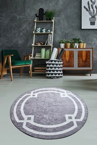 Χαλί Perla Djt 882CHL2160 Grey-White Conceptum Hypnose 120X120cm Round