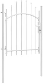 vidaXL Καγκελόπορτα Λευκή 1 x 1,75 μ. Ατσάλινη