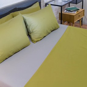 Σεντόνια Υπέρδιπλα (Σετ) Naf-Naf Hue Willow - Ghost Grey