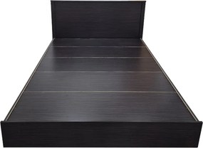Κρεβάτι Athos pakoworld σε wenge απόχρωση 160x200εκ
