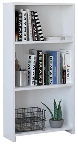 Low bookcase Ferma white 56x20x108cm 56x20x108 εκ.