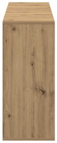 vidaXL Πλαϊνό γραφείο artisan δρυς 120 x 30 x 75 εκ Επεξεργασμένο ξύλο