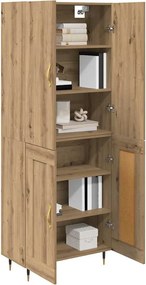 vidaXL Highboard Artisan Oak 69,5 x 34 x 180 εκ. Επεξεργασμένο ξύλο