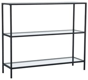 Κονσόλα 552NOS1902 100x30x85cm Black Metal, Glass