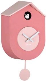 Ρολόι Τοίχου Grato Cuckoo KA6026PI 17,5x9,2x33,2cm Tan Rose-Soft Pink Karlsson ABS