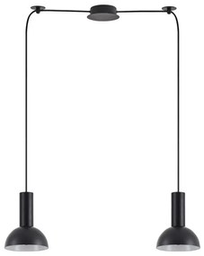 Κρεμαστό Φωτιστικό Οροφής 2xE27 Μαύρο Adept Tube 77-8557 Homelighting-77-8557-Μαύρο 77-8557