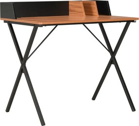 vidaXL Γραφείο Μαύρο / Καφέ 80 x 50 x 84 εκ.