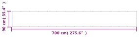 vidaXL Διαχωριστικό Βεράντας Άμμου 90x700εκ 100% Πολ. Ύφασμα Oxford