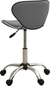 vidaXL Σκαμπό Αισθητικής Γκρι από Συνθετικό Δέρμα