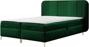 Επενδυμένο κρεβάτι Fandy-Prasino-120 x 200