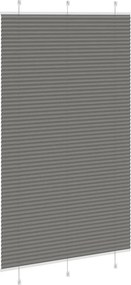 vidaXL Πλισέ περσίδα Ανθρακί 115x200 cm Πλάτος υφάσματος 114,4 cm