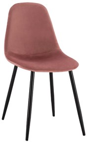 Καρέκλα LEONARDO Βελούδο Σάπιο Μήλο 45x53x85Υ εκ. 4αδα 45x53x85 εκ.