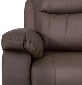 Πολυθρόνα Relax Chicago 1122 Fylliana Γκρί Τεχνόδερμα 97x90x100 εκ. 97x90x100 εκ.