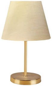 Επιτραπέζιο φωτιστικό PWL-1074 pakoworld Ε27 μπεζ-χρυσό Φ22x37εκ