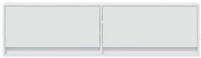 vidaXL Έπιπλο Τοίχου Τηλεόρασης με LED Λευκό 140x31x38 εκ.