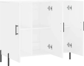vidaXL Μπουφές Λευκός 90 x 34 x 80 εκ. από Επεξεργασμένο Ξύλο