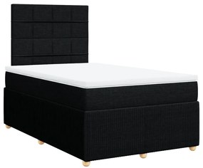 ΚΡΕΒΑΤΙ BOXSPRING ΜΕ ΣΤΡΩΜΑ ΜΑΥΡΟ 120X200 ΕΚ. ΥΦΑΣΜΑΤΙΝΟ 3292025