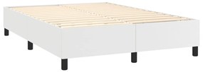 Πλαίσιο Κρεβατιού Boxspring Λευκό 140x200 εκ. Συνθετικό Δέρμα - Λευκό