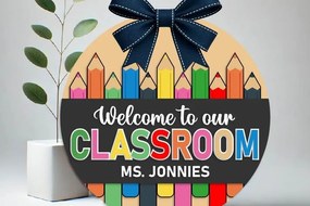 Intra απο ξύλο plywood 3mm-4mm πάχος - Laser Welcome Sign στην τάξη Δίασταση 30x20 cm INTRAFABR-120658514