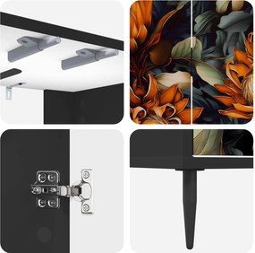 vidaXL Ντουλάπι Μπάνιου LOCHEM Μαύρη Δρυς 60 x 40 x 61 εκ