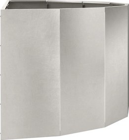 VidaXL Γλάστρα Ασημί 120 x 60 x 50 εκ. Ανοξείδωτο ατσάλι