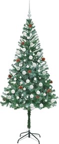 vidaXL Τεχνητό Χριστουγεννιάτικο Δέντρο Πράσινο 180 cm PVC και Χάλυβας