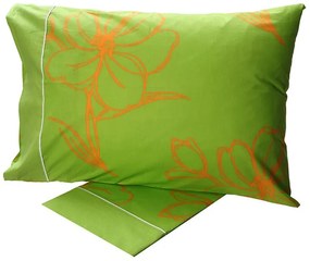 Σεντόνια Μονά 160x260 Σετ 3 Τεμ. Sunshine Home Cotton Feelings Εμπριμέ 537 Green