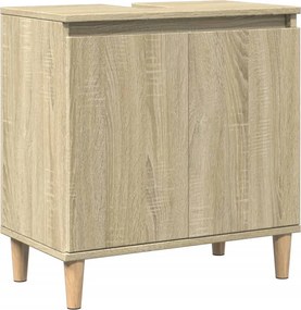 vidaXL Ντουλάπι Νιπτήρα Sonoma Δρυς 58x33x60 εκ. Επεξεργασμένο Ξύλο