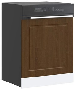 vidaXL Πίνακας πλυντηρίου πιάτων Porto Καφέ Δρυς 60x1,5x67 εκ.