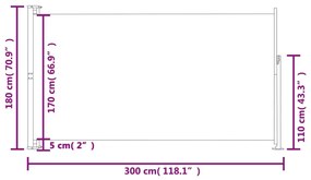 ΣΚΙΑΣΤΡΟ ΠΛΑΪΝΟ ΣΥΡΟΜΕΝΟ ΒΕΡΑΝΤΑΣ ΜΑΥΡΟ 180 X 300 ΕΚ. 313399