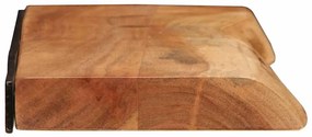 vidaXL Ράφια Τοίχου 2 τεμ. 80x20x3,5 εκ. από Μασίφ Ξύλο Ακακίας