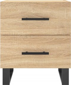 vidaXL Κομοδίνα 2 τεμ. Sonoma Δρυς 40 x 35 x 47,5 εκ. Επεξεργ. Ξύλο
