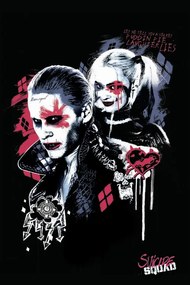 Εκτύπωση τέχνης Ομάδα αυτοκτονίας - Harley και Joker, (26.7 x 40 cm)