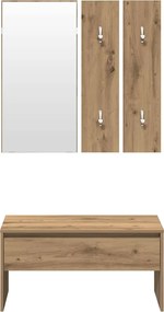 vidaXL σετ επίπλων διαδρόμου Artisan Oak Engineered Wood