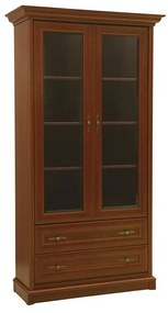 Βιτρίνα Boston C119, Καστανό, Με πόρτες, Με συρτάρια, 205x110x43cm