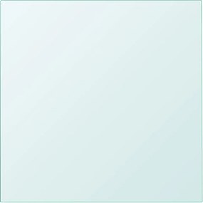 vidaXL Επιφάνεια Τραπεζιού Διαφανής 50x50 εκ. από Ψημένο Γυαλί