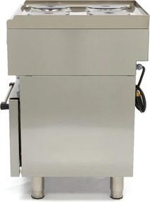 Commercial Grade Stove - 4 Burners - Electric - Double Unit - 60cm Deep - with Oven