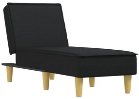 vidaXL Ανάκλιντρο Μαύρο Υφασμάτινο